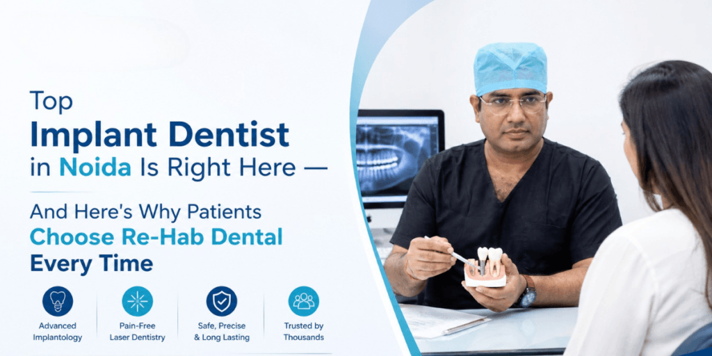 Top Implant Dentist in Noida Is Right Here — And Here’s Why Patients Choose Re-Hab Dental Every Time​